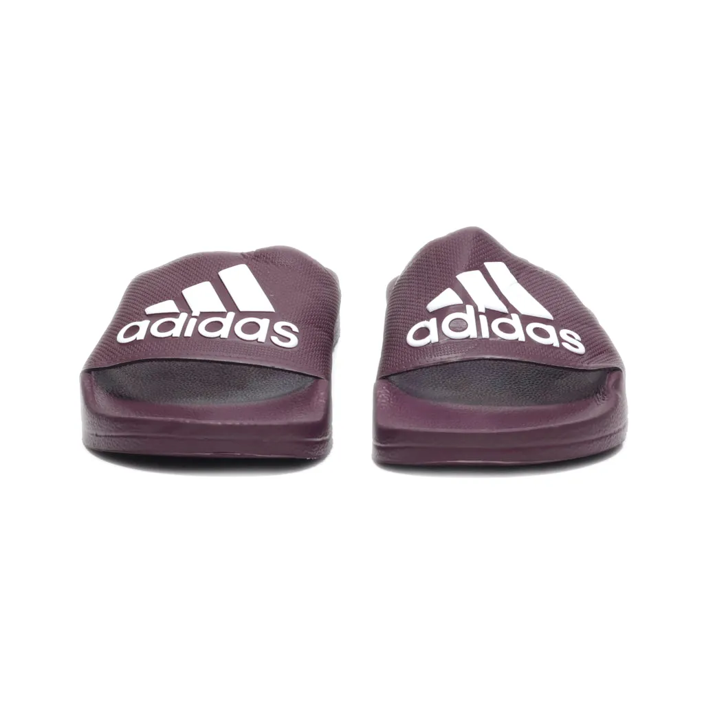 Adidas Adilette Sliders Rubber Maroon Colour For Women