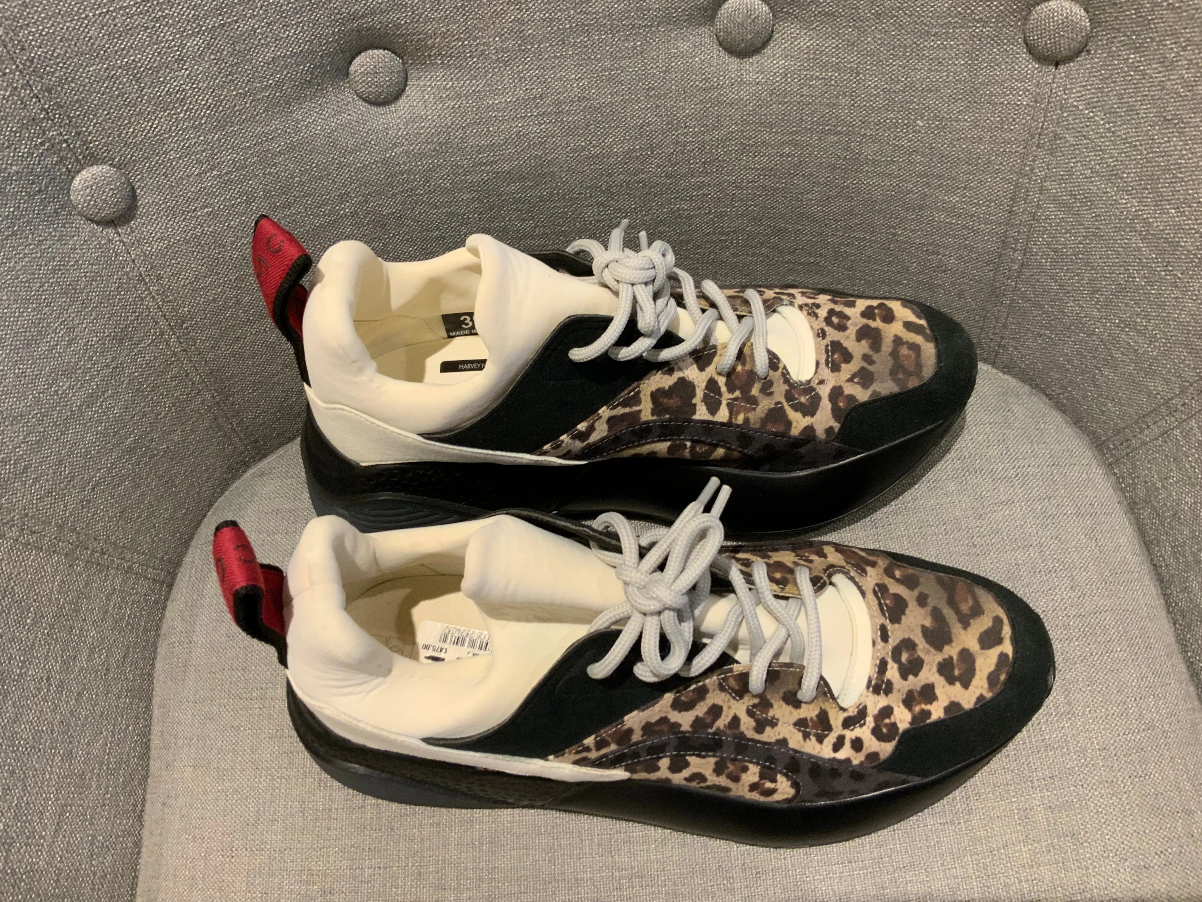 STELLA MCCARTNEY Eclypse Leopard Trainers Sneakers Shoes Size 39 ladies