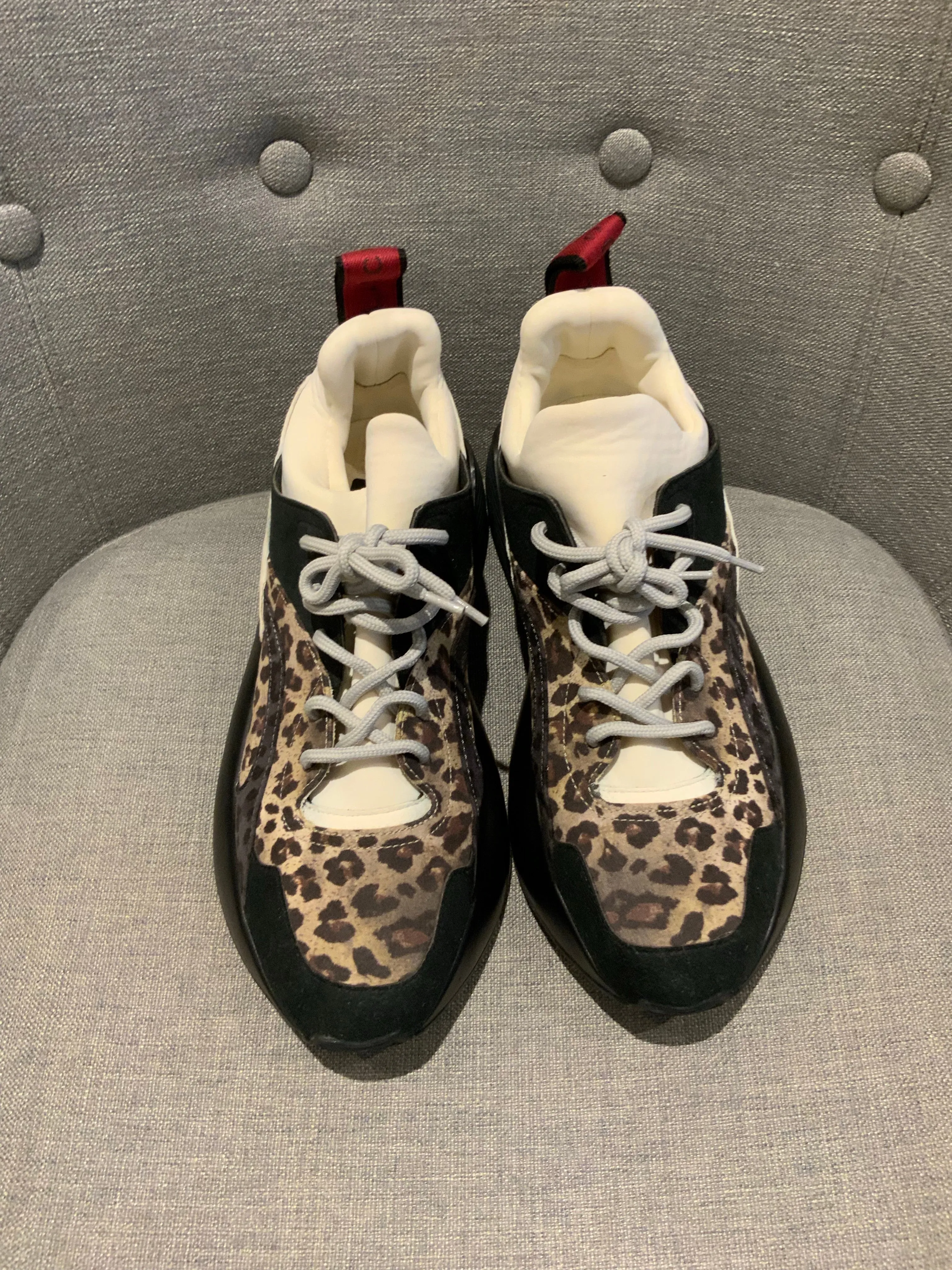 STELLA MCCARTNEY Eclypse Leopard Trainers Sneakers Shoes Size 39 ladies