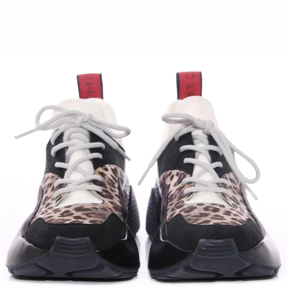 STELLA MCCARTNEY Eclypse Leopard Trainers Sneakers Shoes Size 39 ladies